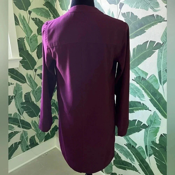 Madewell Women’s Purple Long Sleeve Shirtdress XS - Picture 3 of 5